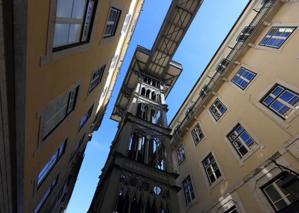 Santa Justa Lift, Lisbon, Portugal