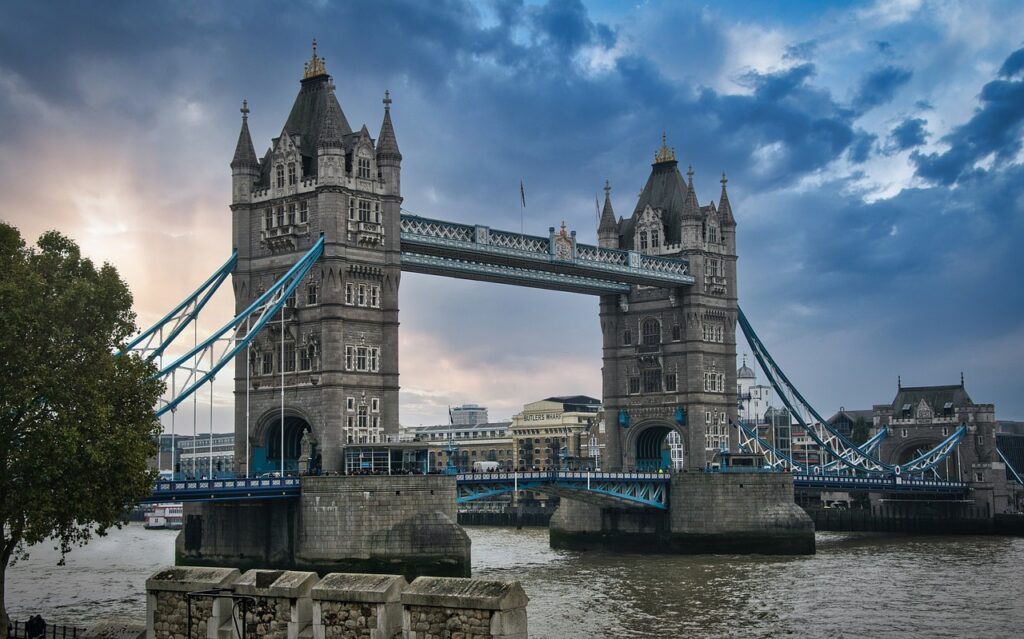 London Bridge, historic and iconic bridge in London, UK